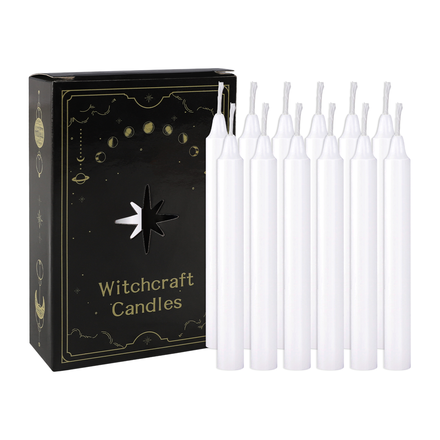 Quality Home Fragrance - 12 Pcs 3.9*0.4In（10.1*1.2Cm） White Small Stick