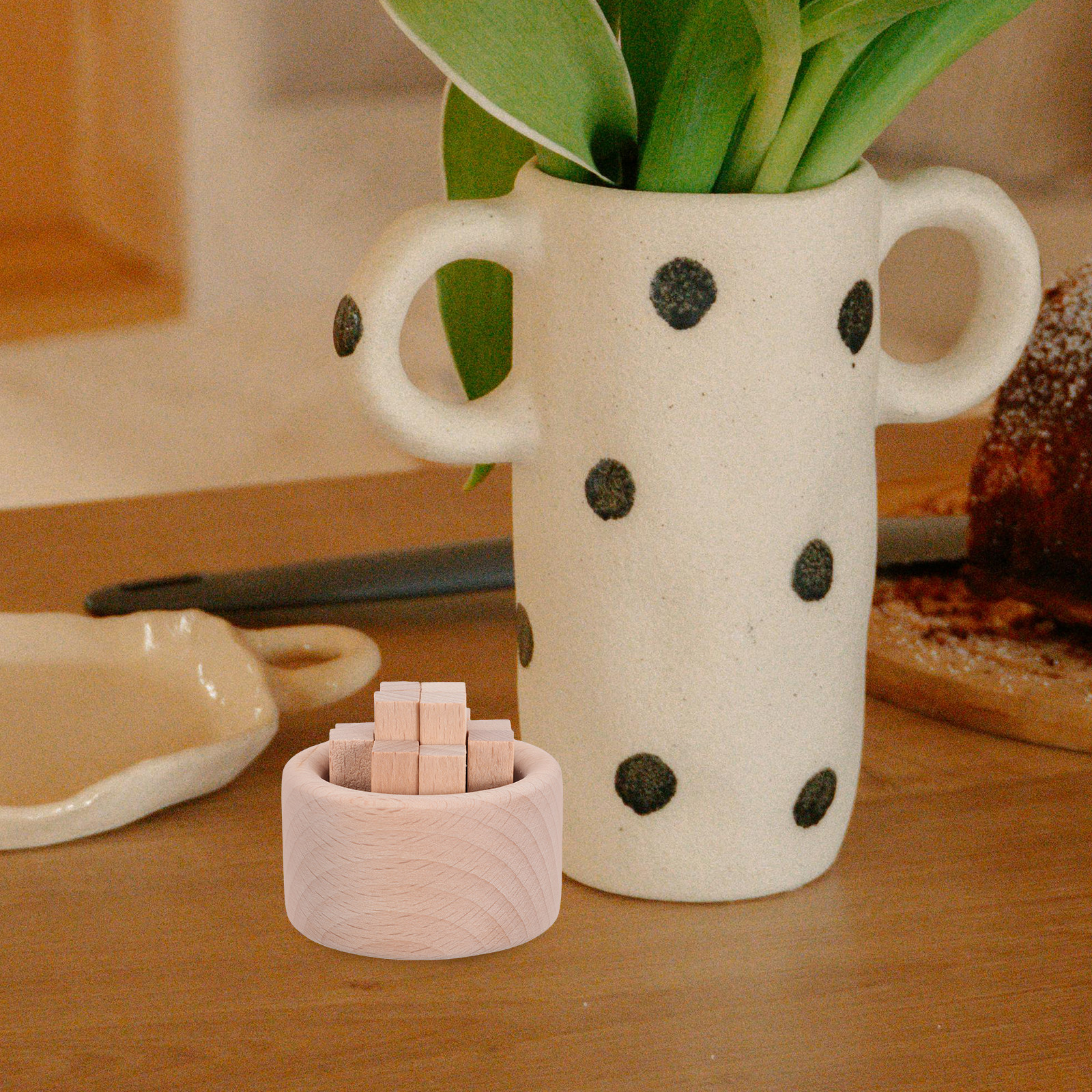 Fragrance Oil Set - 4Pcs Mini Essential Oil Diffuser Wood