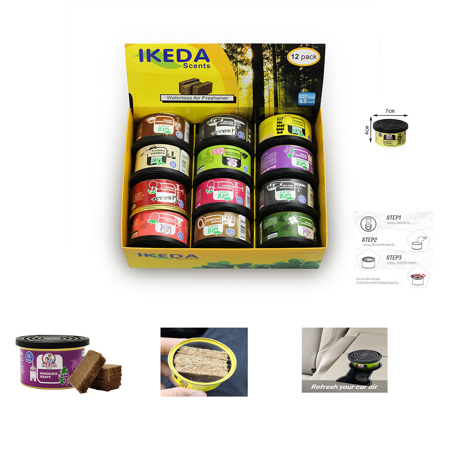 Home Fragrance That Lasts Long - Car Air Fresheners: Lemon Scent |