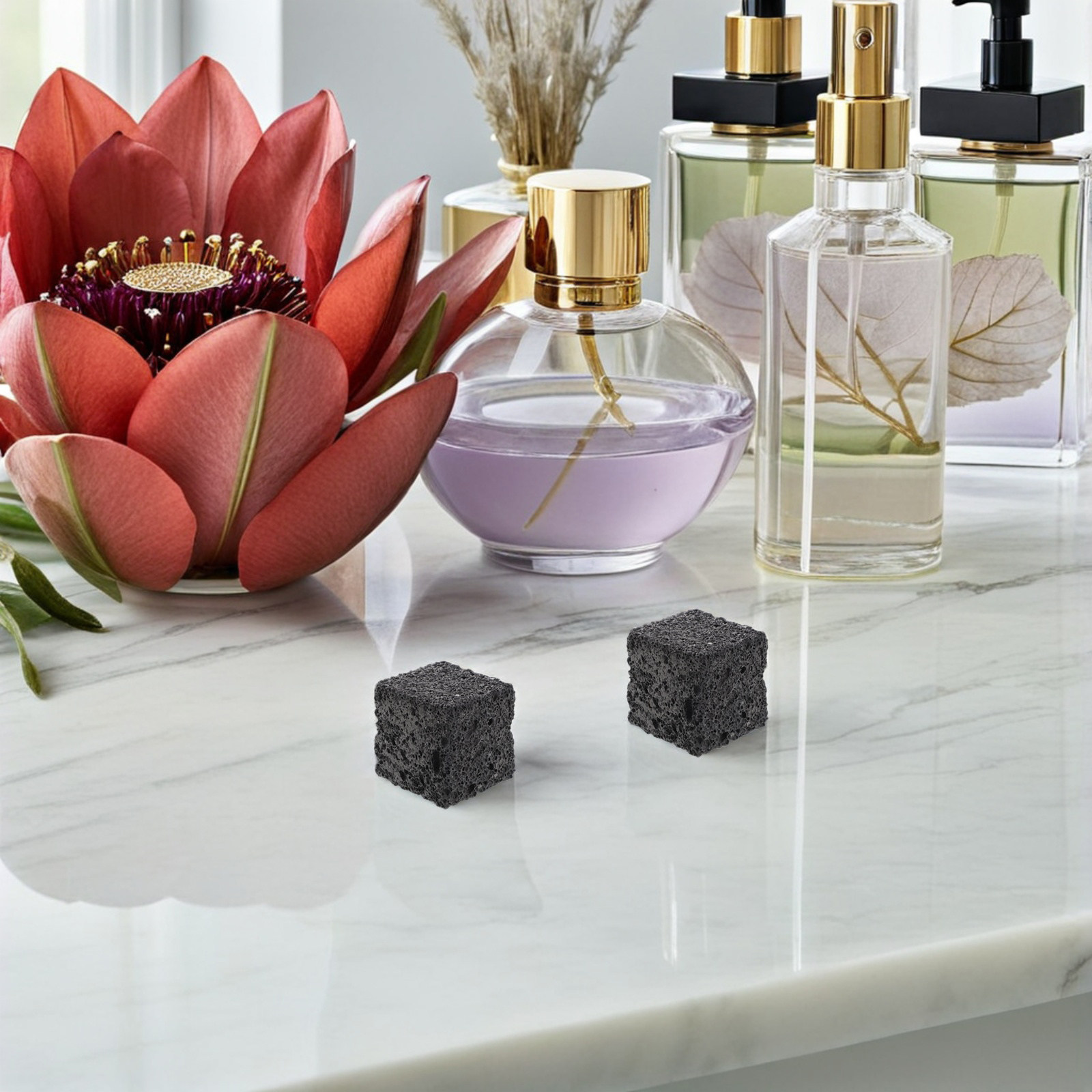5Pcs Natural Volcanic Stone Pa - مراجعة Home Fragrance And Diffuser وسعره