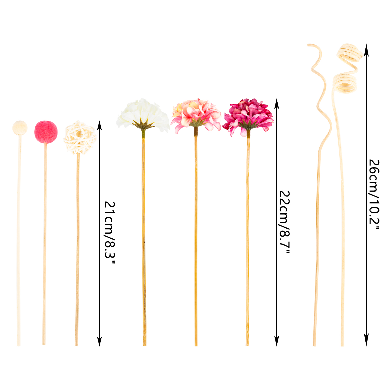 NEW 10PCS Pink Hydrangea Flowe - مراجعة Home Fragrance Diffuser Sticks وسعره