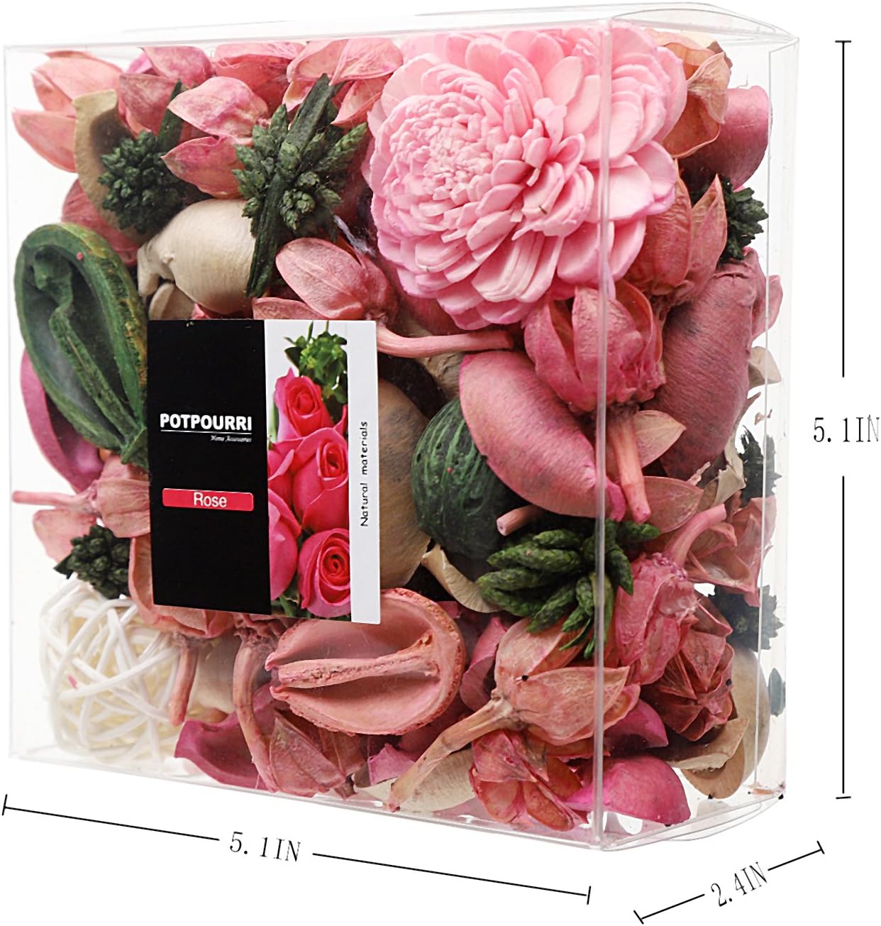 Rose Scented Potpourri Bowl Fi - مراجعة Home Fragrance Flowers وسعره