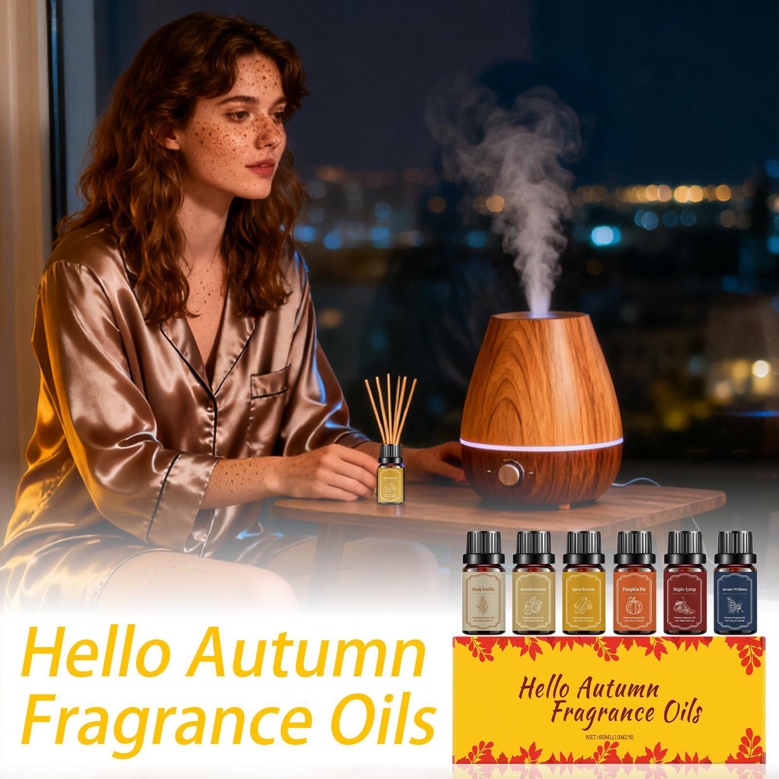 6pcs Fall Scented Diffuser Oil - مراجعة Fragrance Oil Set وسعره