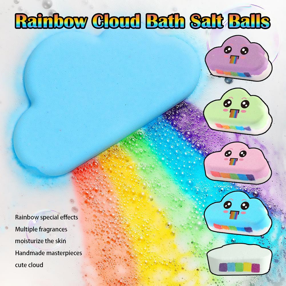 Rainbow Cloud Bath Ball for Ki - مراجعة Fragrance Oil Set وسعره