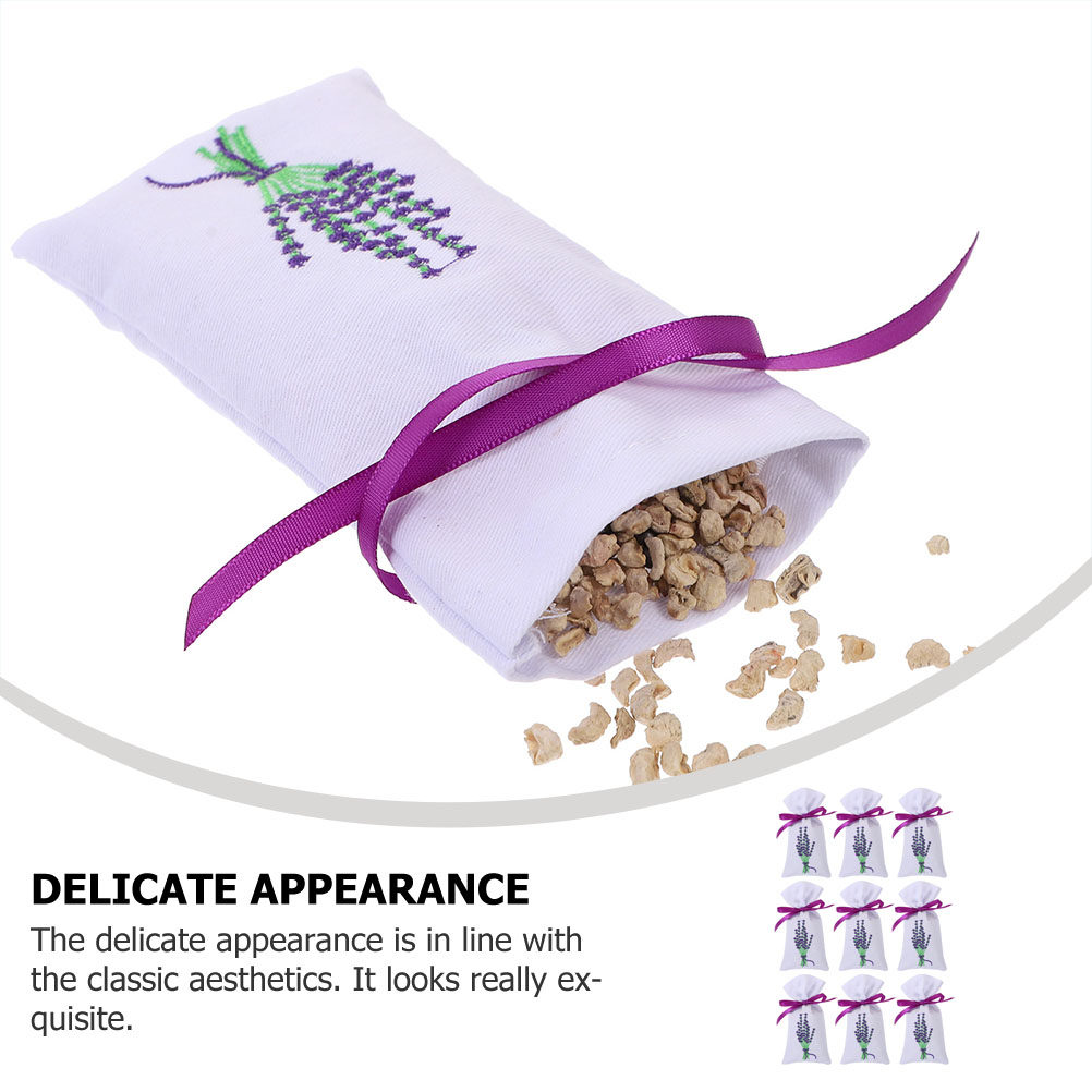 9Pcs Empty Fabric Sachet Bags  - مراجعة Home Fragrance Flowers وسعره