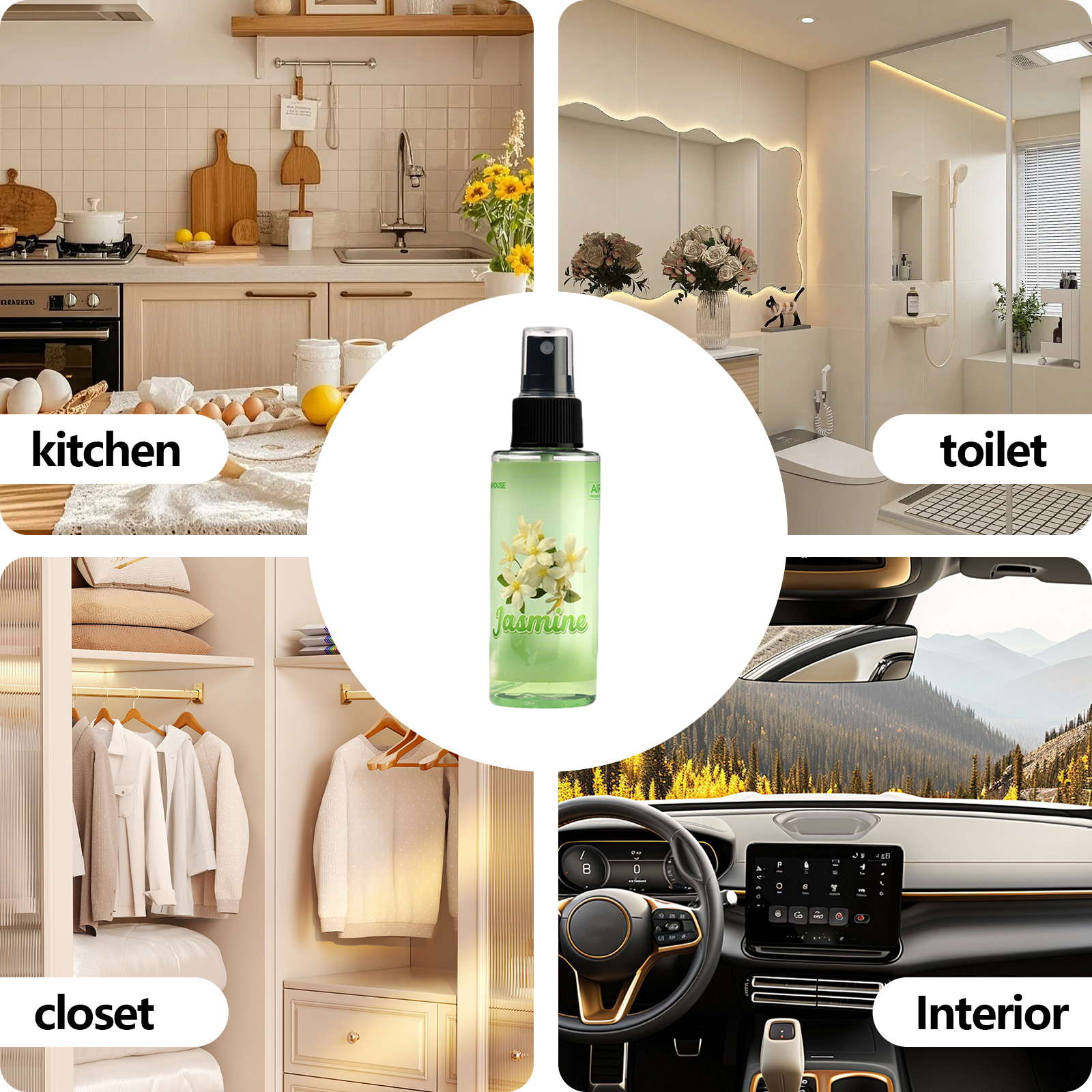 100ml JASMINE-Scented Hand-Spr - مراجعة Home Spray Fragrance وسعره