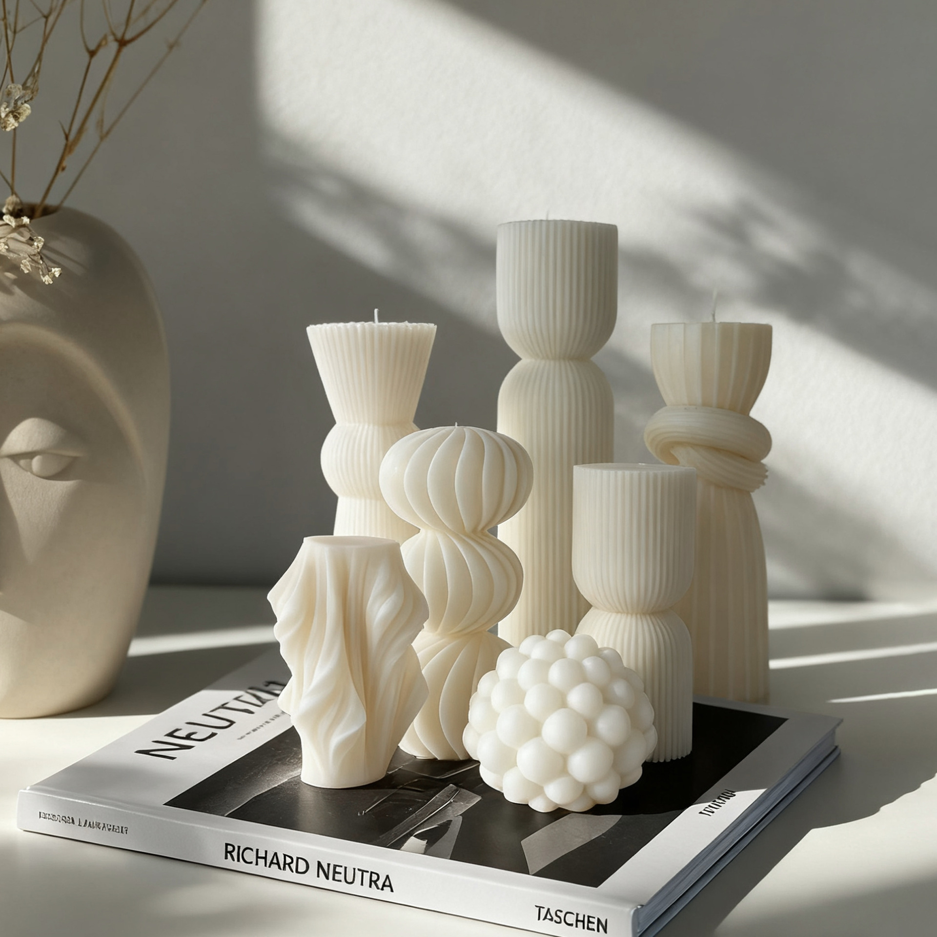 Nordic Minimalist White Scente - مراجعة Home Fragrance Flowers وسعره