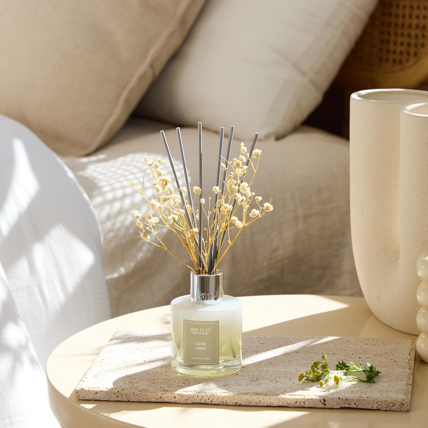 Reed Diffuser Set, 3.38 fl oz  - مراجعة Home Fragrance Diffuser Sticks وسعره