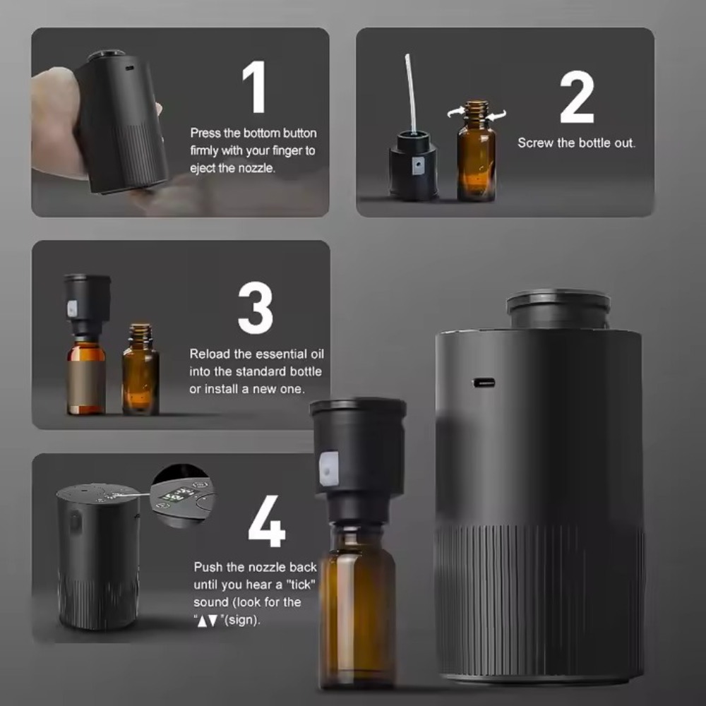 Portable Essential Oil Diffuse - مراجعة Home Fragrance Flowers وسعره